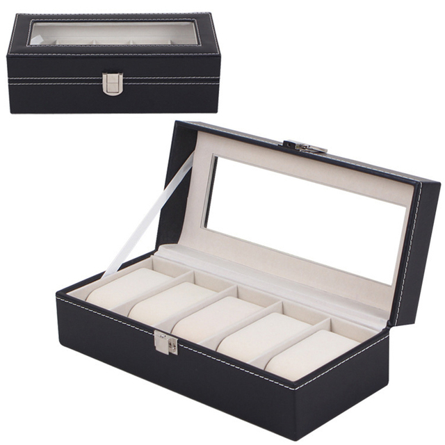 3 Slot Watch Roll Box Display Collection Watch Box Luxury Cowhide Wrist Jewelry Storage High-end Pouch Organizer Gift Box