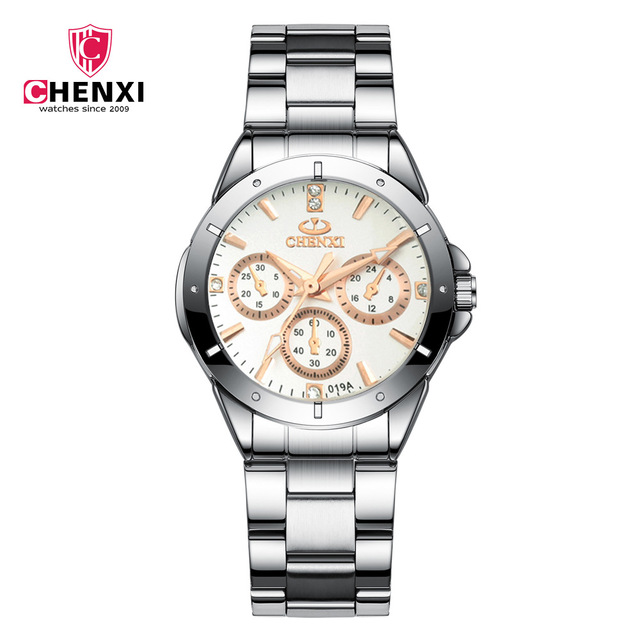 CHENXI Fashion Colors Top Brand Relogio Luxury Women's Watches Casual Waterproof Women's Watch Fashion Dress Rhinestone Watch 2022