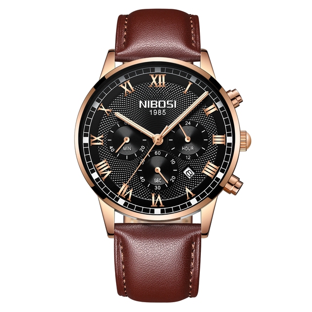 NIBOSI 2021 New Men's Watch Waterproof Luxury Brand Quartz Watch Men Sports Fashion Casual Business Watch Relogio Masculino