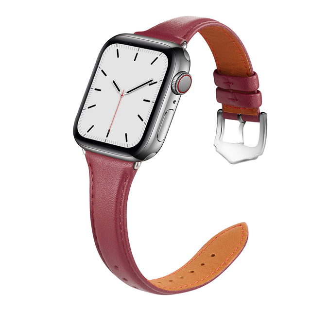 Fashion Leather Strap for Apple Watch Series 6, 5, 4, 3, 2, 1 SE, Buckle, 38, 40, 42, 44mm, Straps, Accessories