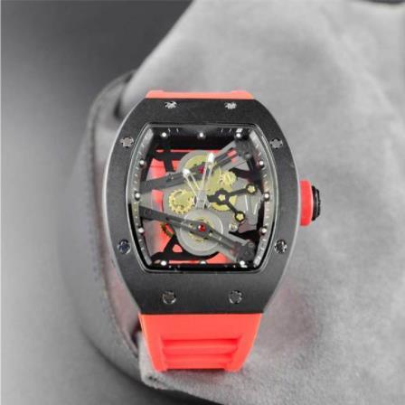 2021 Brand RM Casual Men's Watch Sports Wristwatch Man Carbon Cellulosic Watches Fashion Silicone Woman Quartz Hollow Out Watches