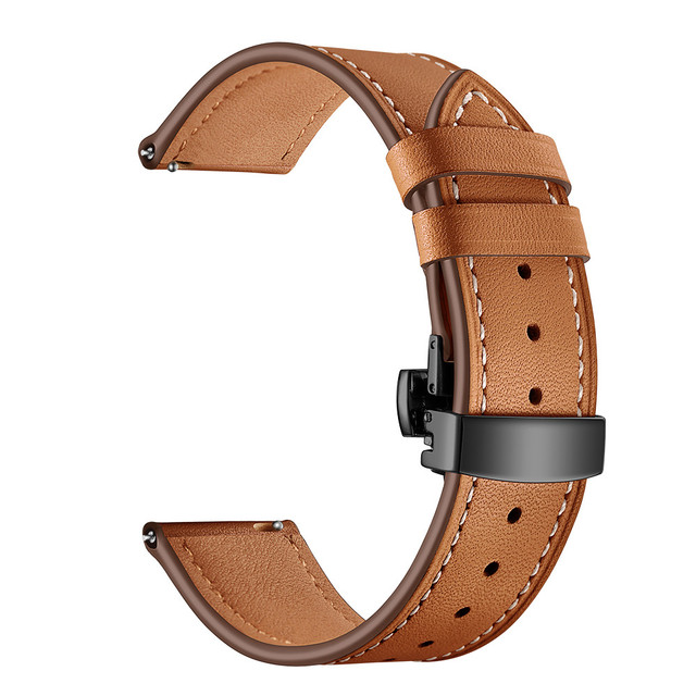 20 22mm Leather Strap For Huawei Watch GT 2 46mm Watch Band For Samsung Galaxy Watch 4 40/44mm Calsssic 46 42mm Active2 Bracelet