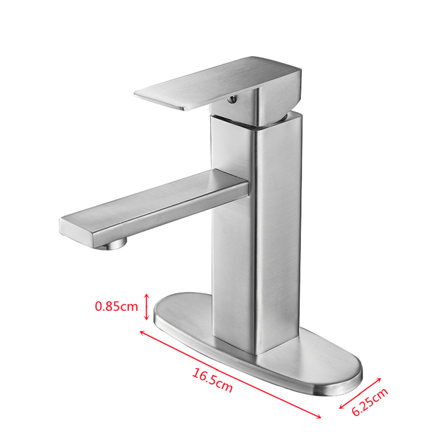 SOGANRE Basin Bathroom Sink Faucet Deck Mounted Hot Cold Water Basin Mixer Taps Matte Black Lavatory Sink Faucet Lever