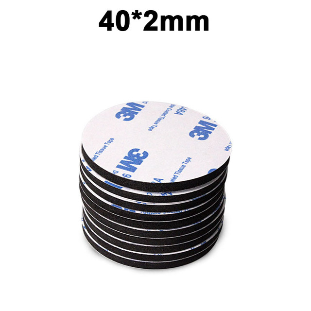 10-100pcs Strong Panel Mounting Tape Double Sided Self Adhesive EVA Foam Sticky Black White Multi Size Include Round Box