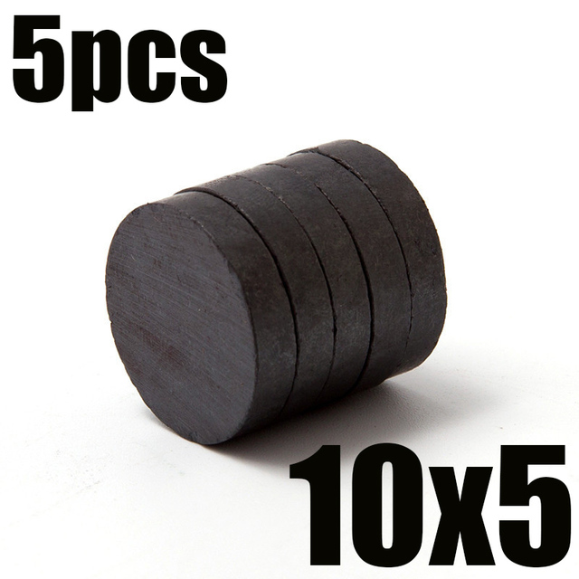 5 10 20pcs/lot 10x3mm 10x4mm 10x5mm Black Small Round Magnet Fridge Ferrite Magnet Round Speaker Permanent Magnet