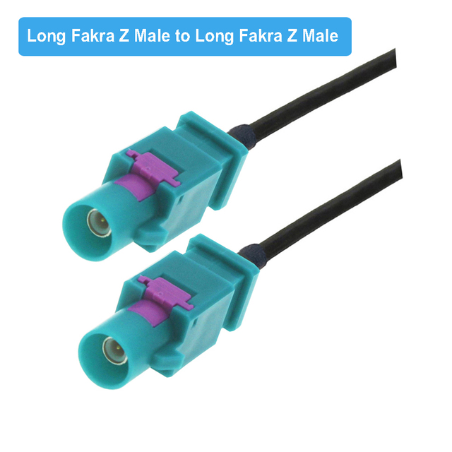 Universal Fakra Z Male/Female RAL5021 Neutral Coding RG174 Cable Auto Navigation GPS Antenna Extension RF Coaxial Pigtail