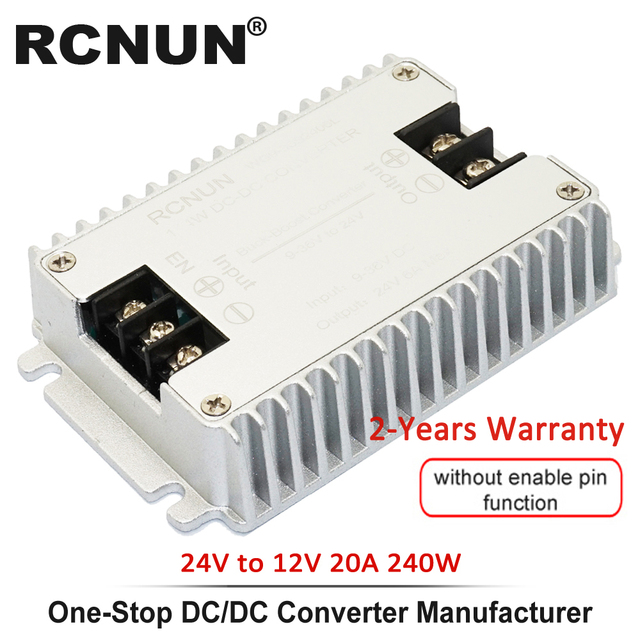 RCNUN - Voltage Converter, 24V to 12V, Voltage Converter, 24V to 13.8V 5A 8A 10A 15A 20A 30A 40 DC