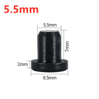 Black White Silicone Rubber Hole Plugs 2.7mm-14mm T Taipei Round Solid Hole Caps High Temperature Seal Stopper Dust Plug