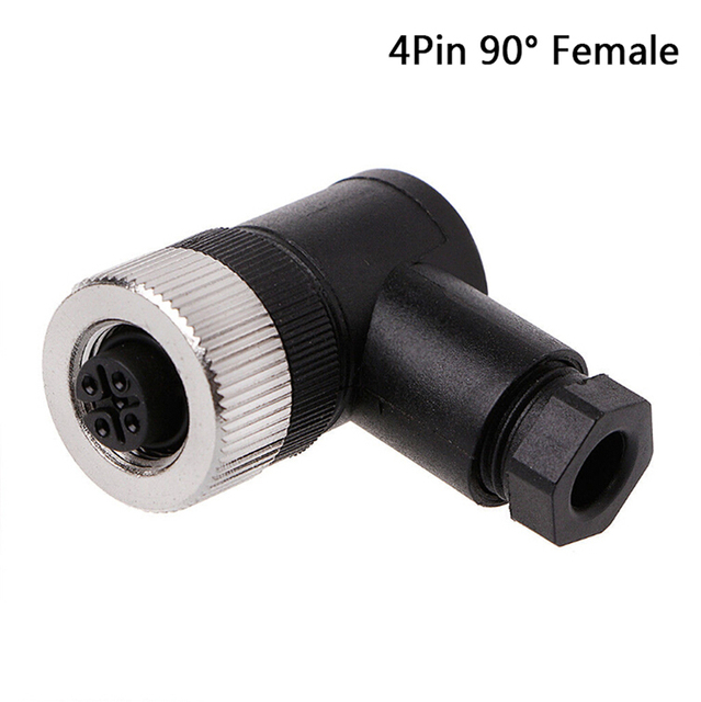 PG7 Sensor Connector IP67 3 4 5 Pin Male / Female Waterproof Connector Plug Screw Straight / Right Angle M12 Plug