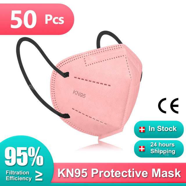 CE ffp2mascarillas KN95 FPP2 أقنعة الوجه القابلة للتنفس 5 طبقة قابلة لإعادة الاستخدام FFP2 التنفس غطاء للفم fp2 Masque