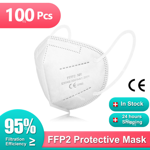 FFP2 Mask FPP2 Certified FFP2 Colorful Mascarillas 5 Layers KN95 Filter Masks ffp2 ce Mask Reusable Respirator ffpp2 Masken ffp 2