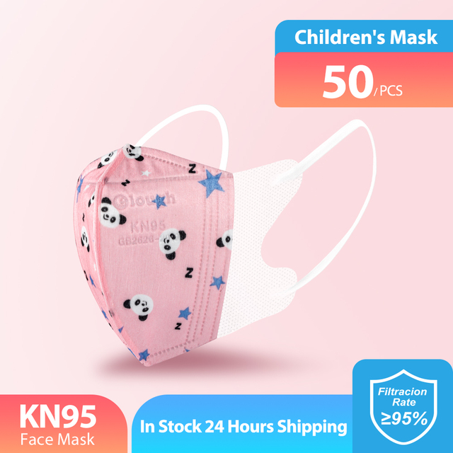 Elough Mascarillas FPP2 Niños Mask Infant Reusable FFP2 3D Cartoon KN95 Masks For Kids FFP 2 4 Layers ffp2 Kids Mask