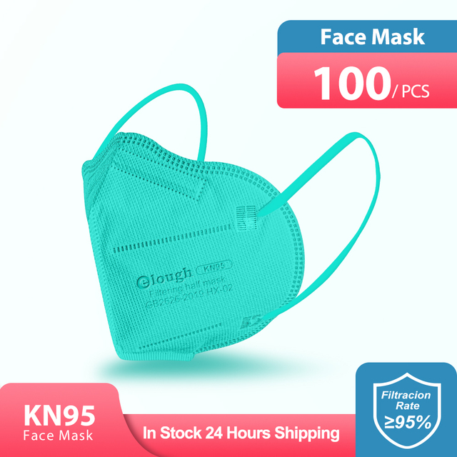 Elough CE ffp2mascarillas FPP2 Mask Black FFP 2 Respirator KN95 Adult FFP2 Mask Reusable 5 Layer Protector