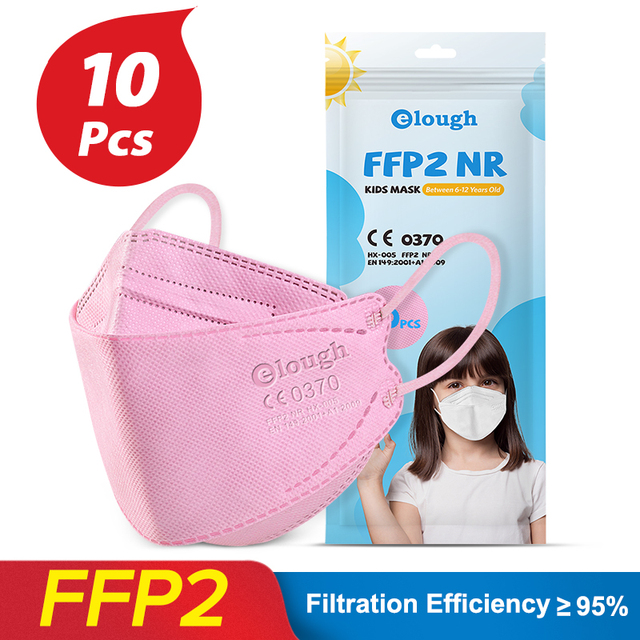 FFP2 Masks For 6-12 Years Kids FPP2 Masks Kids Kn 95 Mask FP2 Homology Ada 4 Ply Korean KN95 Mask ffp2 infant ffp2fan niños