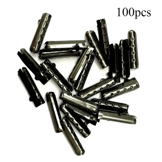 100pcs/set Shoelace Head aglet DIY Shoelaces Repair Tips Lace Shoe Lace Replacement End Shoes Rope Head Rope Cip Tail Clasp Bullet