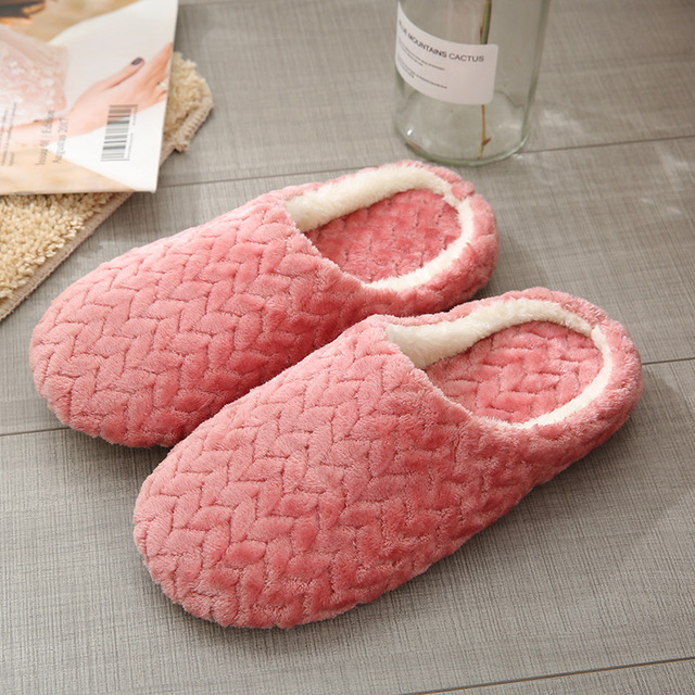 Couple Home Slippers Soft Comfortable Cotton Slippers Men Women Warm Breathable Indoor Slippers Silent zapatos mujer zapatillas