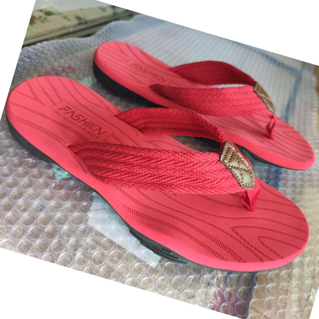 Summer Men Flip Flops Massage Insoles Skid Protective Good Quality Double Sole Soft Comfortable Shoes Large Size Male Shoes Hot Sale