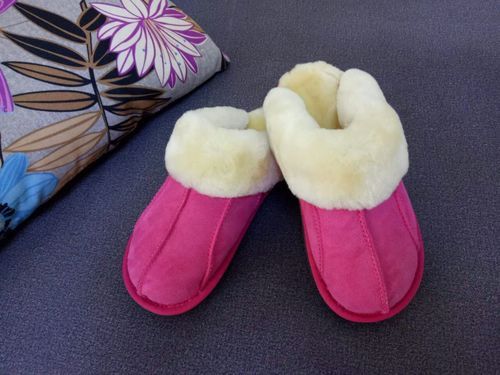 Australian natural sheep fur in one male and female thick warm home anti-slip anti-odor unisex winter sandals real fur