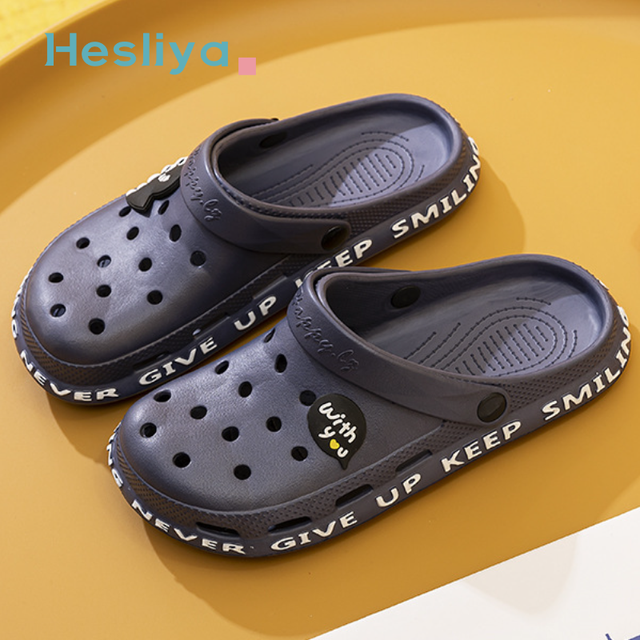 Summer Slippers Women Leisure Hole Shoes Indoor Outdoor Baotou Slippers Breathable Non-slip Garden Beach Shoes Fashion Shoes