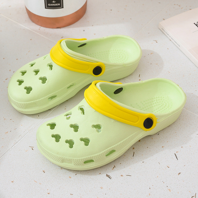 summer cave shoes women indoor home non-slip sandals lightweight eva hollow garden shoes breathable outdoor beach shoes