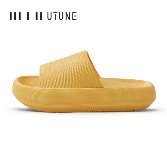 UTUNE Big Size Sippers Men Platform Shoes EVA Soft Indoor Slides for Men Anti-Slip Summer Sandals Women Bathroom Shower Shoes