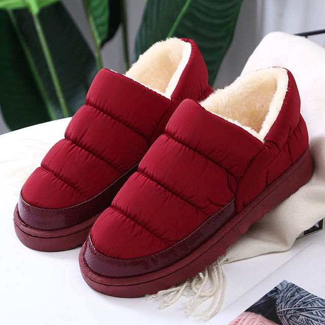 Winter Boots Women Plush Snow Boots Flat With Platform Women's Boots Ankle Waterproof Warm Fur Leather Boots Woman Casual Booties