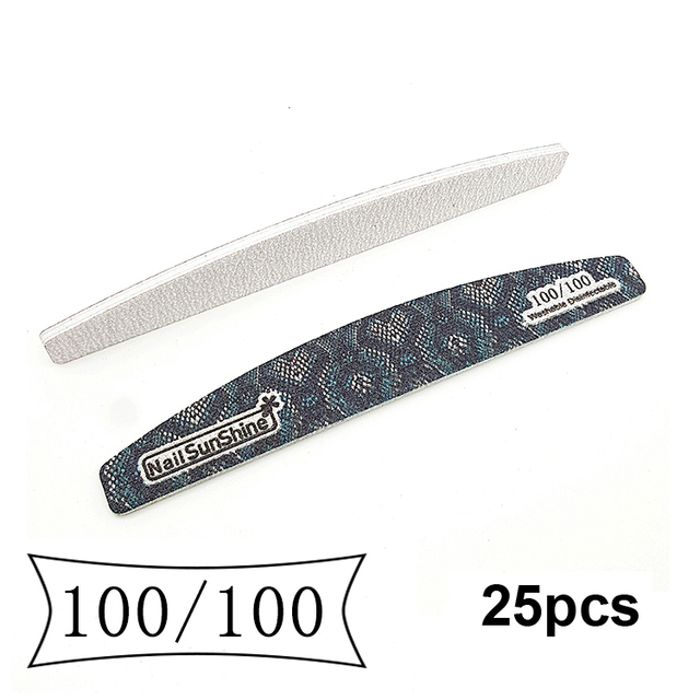 50pcs/25pcs Big Size 7*1.1in 80/80 Grit Nail Files Washable Replacement Files for Powerful Emery Files Nails Accessories Tools