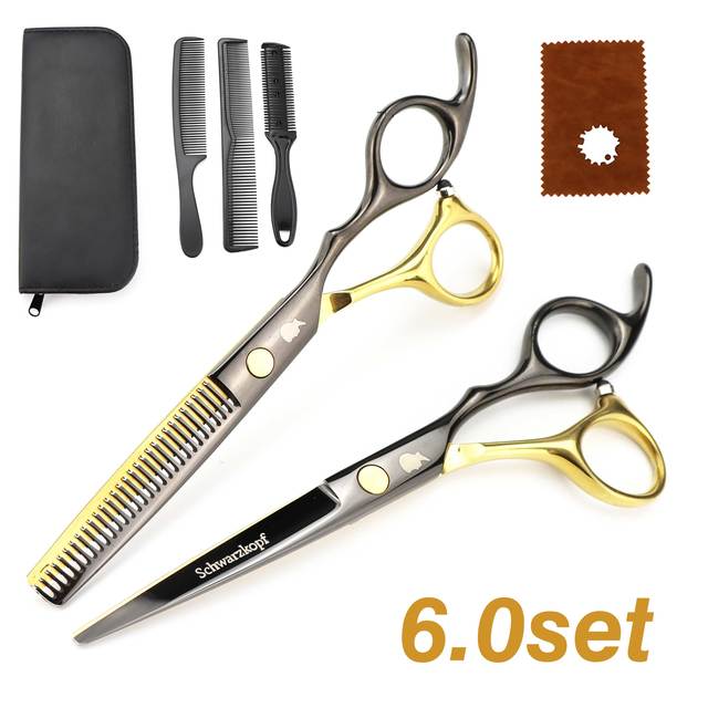 New Professional Hairdressing Scissors, Hair Cutting Barber Set High Quality Scissors Salon 6.0 inch Multi Color Options