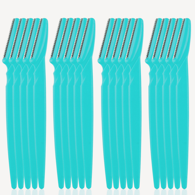 10/20/40/80pcs Eyebrow Trimmer Facial Razor Knife Eye Brow Blades Shaping Tools Makeup Face Body Hair Removal Scraper Shaver