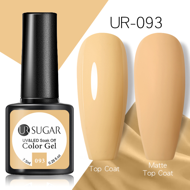 UR SUGAR 7.5ml Spring Cream Colorful Gel Nail Polish Purple Pink Solid Nail Art Semi Permanent Soak Off Gel All For Manicure