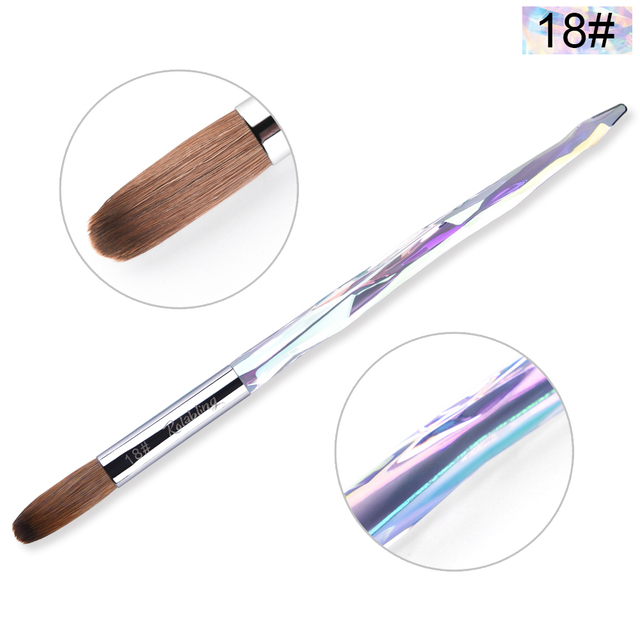 Kolinsky Sable Nail Brush Acrylic Nail Brush Nail Extension Tools Professional DIY Carving Nails Art Pen Tool Acrylic Powder