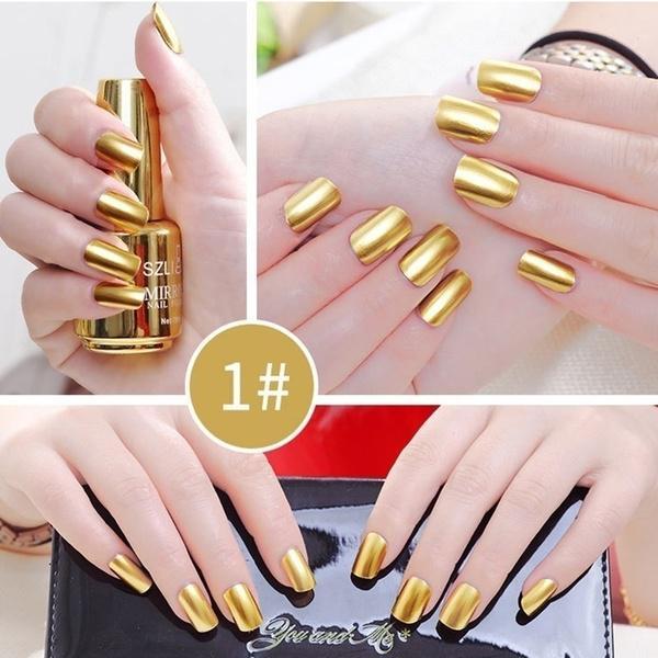 18ml BellyLady Fashion Mirror Effect Nail Polish Magic Lacquer Chrome Nail Art Lacquer Design Tools for Girls/Woman/Lady