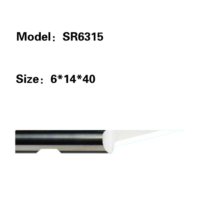 شفرات كربيد التنجستن ذات حافة واحدة مستديرة 6 مللي متر ، ZUND ، COMELZ ، ATOM Cutter SR6303 SR6307 SR6310 SR6315 SR6316 SR6375