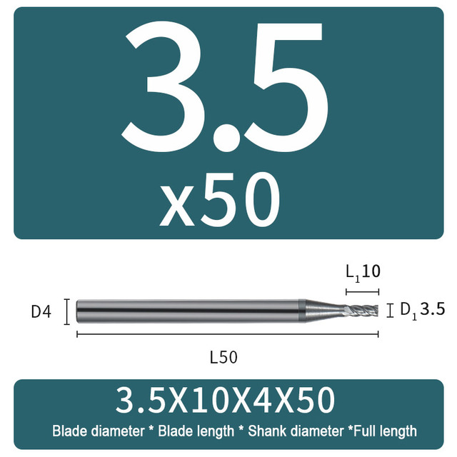 Carbide Milling Cutter 4 Flute Harden Tungsten Alloy Steel Face End Mill Lengthening 16mm 150mm Computer Tools Stainless Special HRC 65