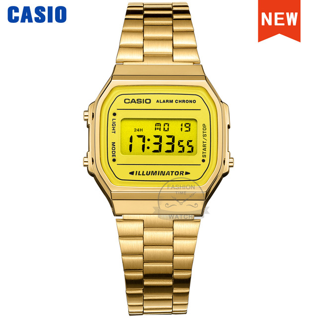 Casio Watch Gold Watch Men Top Brand Luxury LED Digital Waterproof Quartz Watch Men Sports Military Wrist Watch relogio masculino reloj hombre erkek kol saati montre homme zegarek meski часы мужские A168WG-9