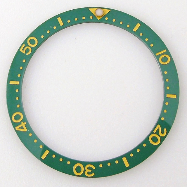 33.7mm*27.5mm*0.8mm Flat Ceramic Black Blue Green Clock Bezel Insert Fit MOD Skx013 Model High Quality Parts