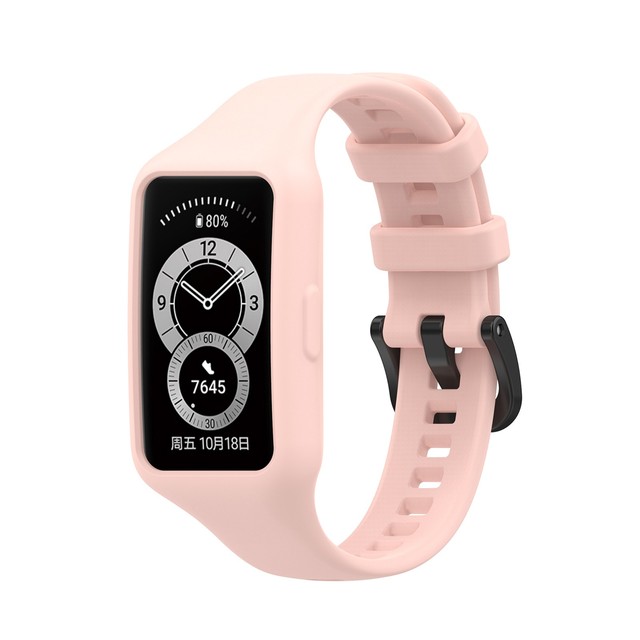 Silicone strap bracelet Huawei Band 6 / Honor Band 6 watchband bracelet de montre korea de reloj pasek do zegarka silica gel