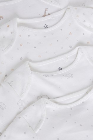 4 Pack Short Sleeve Baby Bodysuits (0-3yrs)