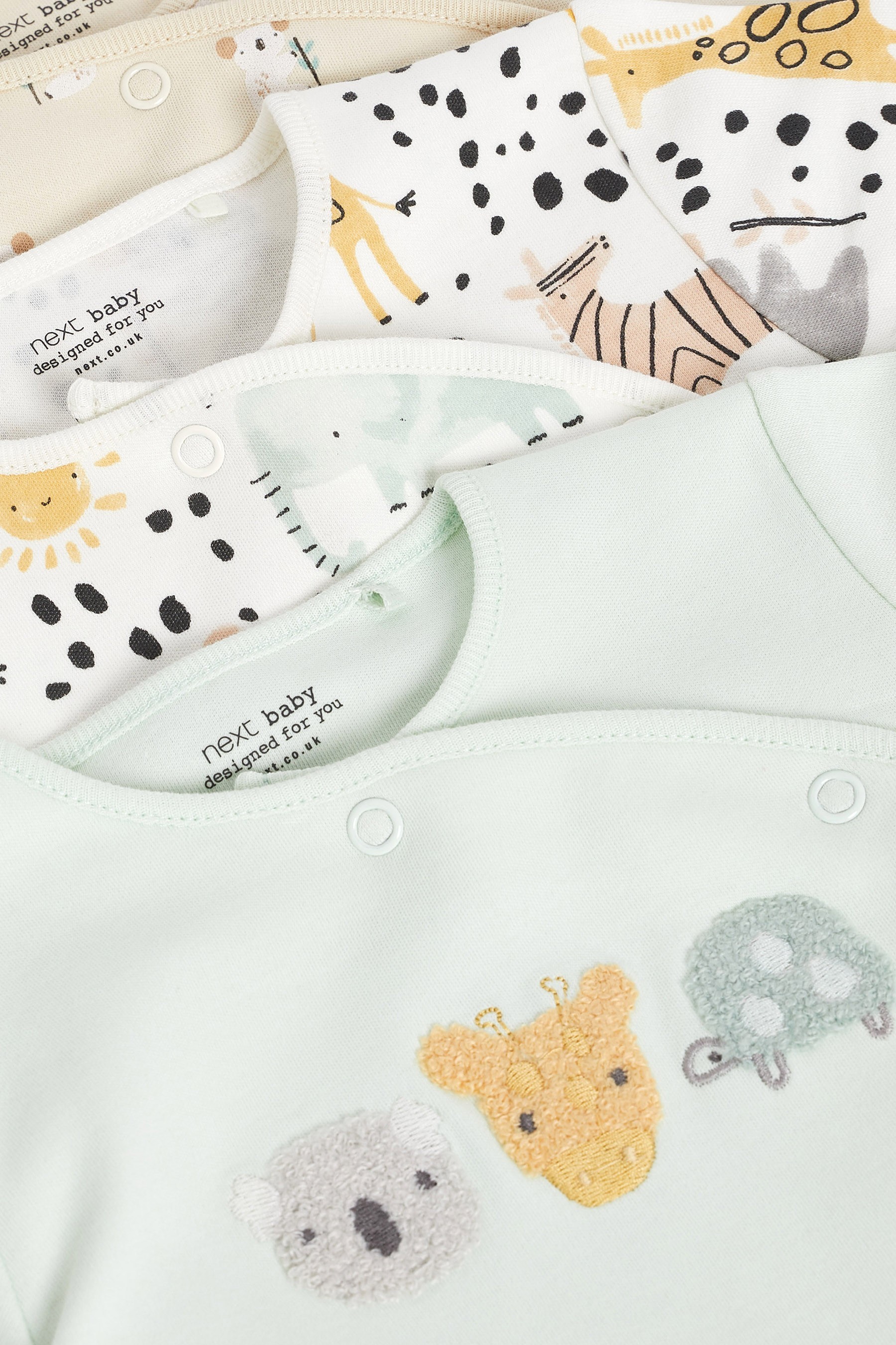 3 Pack Baby Sleepsuits (0mths-2yrs)