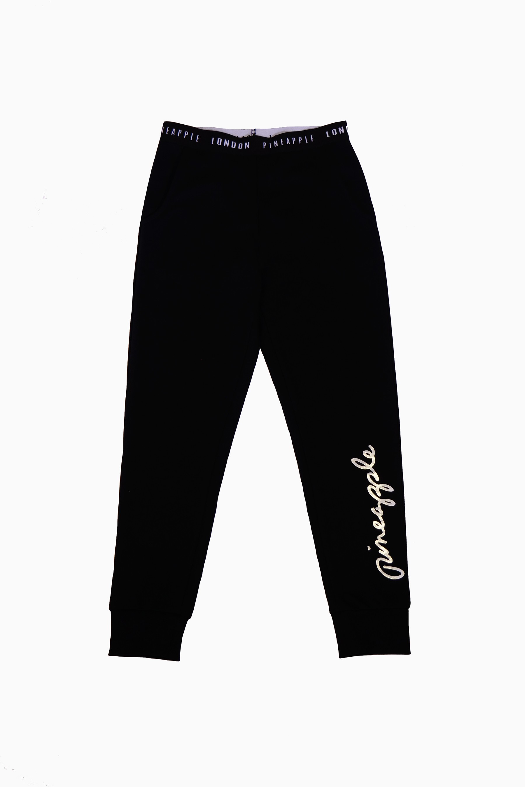 Pineapple Black Script Joggers