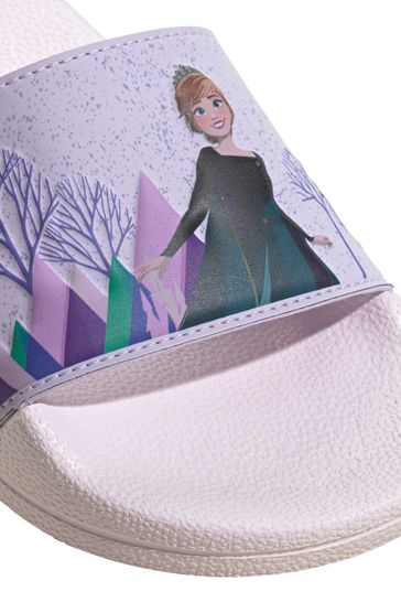 adidas Purple Adilette Frozen Youth & Junior  Sandals