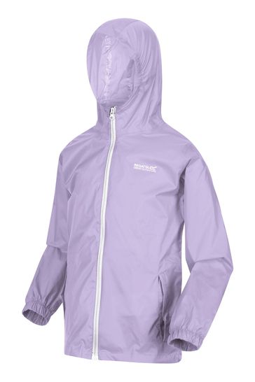 Regatta Kids Purple Pack It III Waterproof Jacket