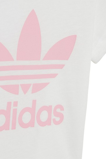 adidas Originals Pink Infant Adicolor Trefoil Set