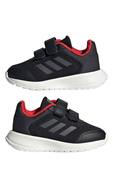 adidas Tensaur Run Infant Black Strap Trainers