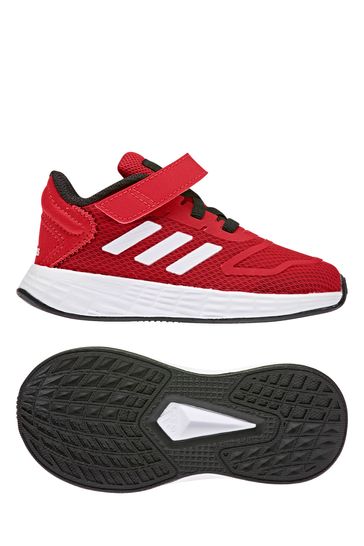 adidas Duramo 10 Infant Red Strap Trainers