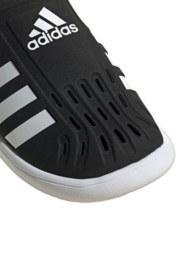 adidas Junior Black Adilette Sandals