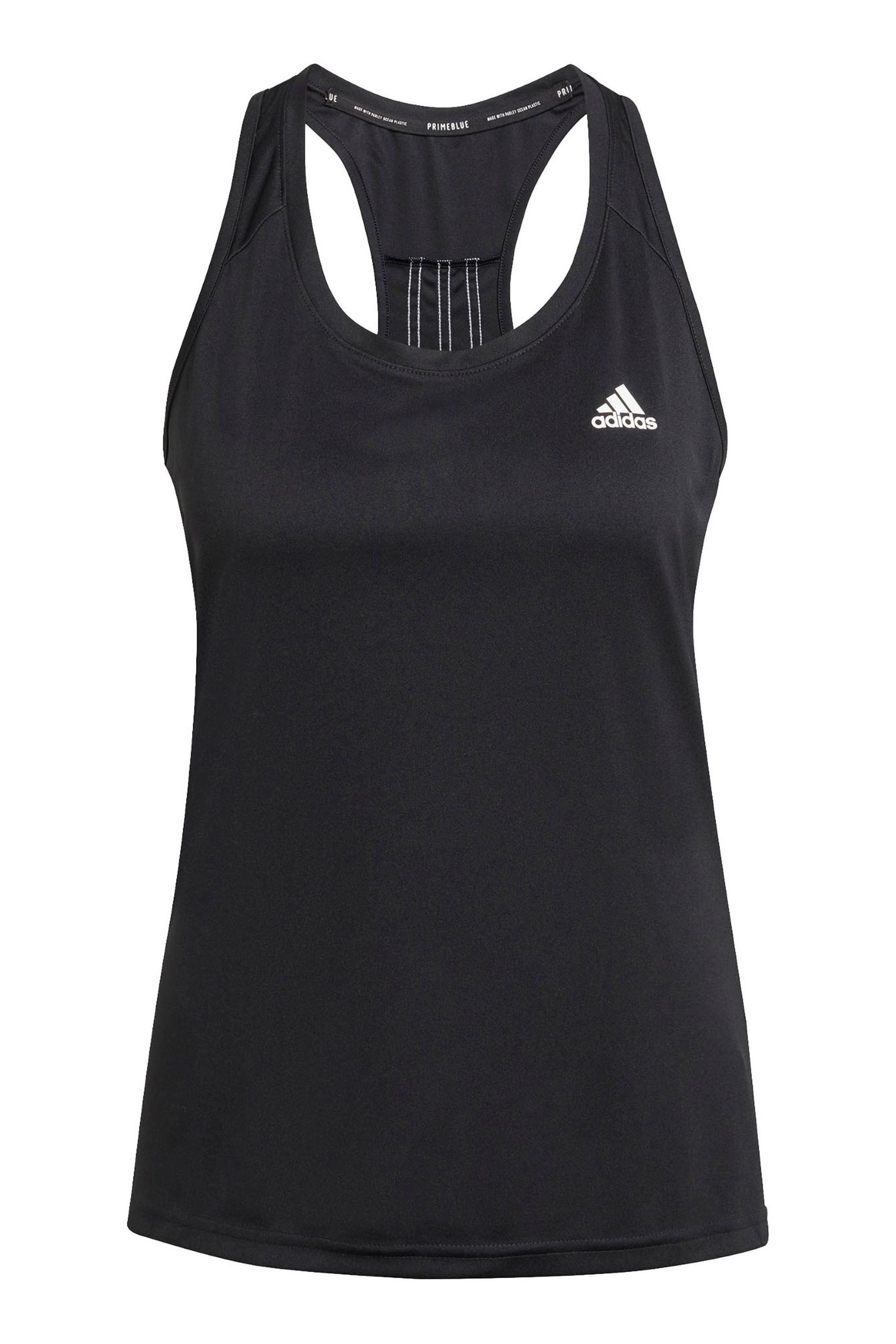 adidas D2M 3 Stripe Tank Top