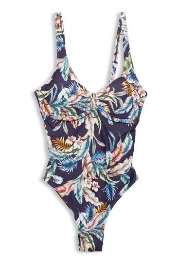 Esprit Navy Blue Padded Swimsuit