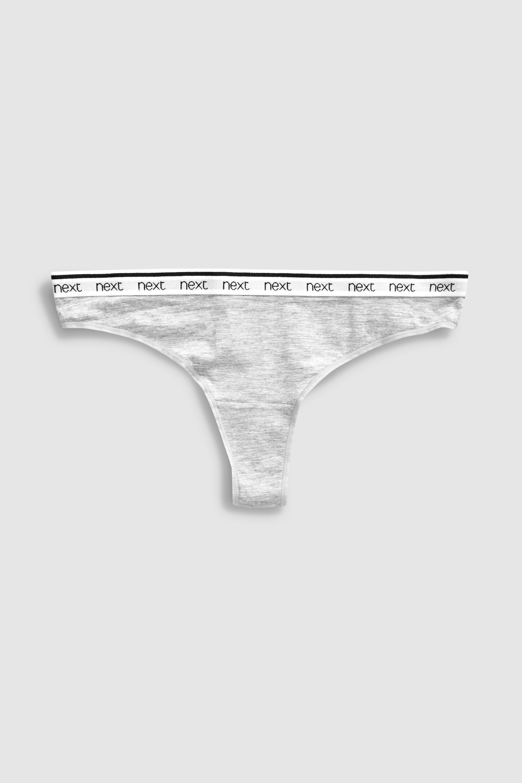 Cotton Rich Logo Knickers 4 Pack Thong