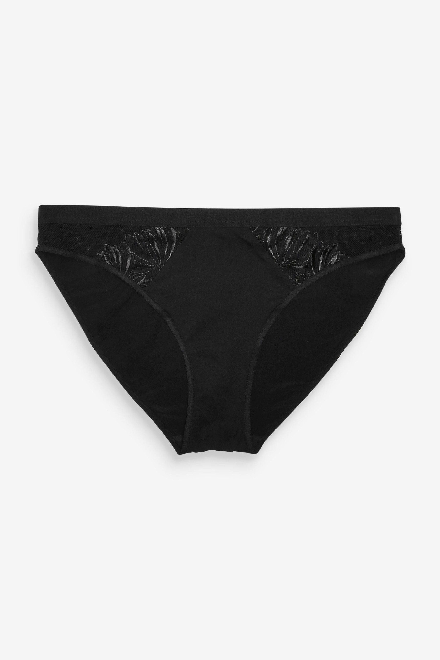 Embroidery Knickers 2 Pack High Leg